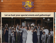 Tablet Screenshot of holenthewalllodge.com